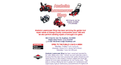 Desktop Screenshot of anaheimlawnmowershop.com