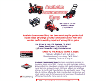 Tablet Screenshot of anaheimlawnmowershop.com